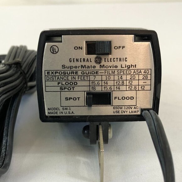 Vintage General Electric Super Mate Movie Light - Picture 2 of 6